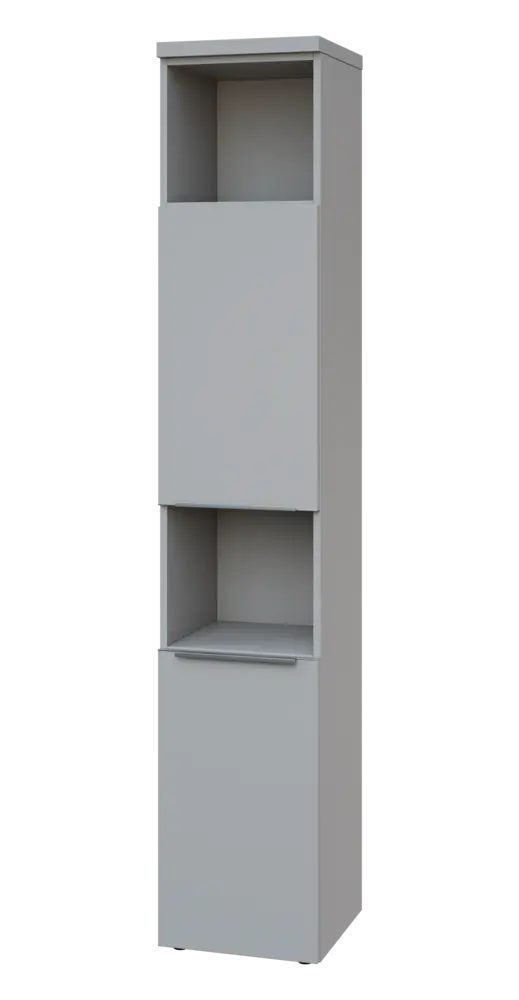 SIN 6 - 42DN2 kancelářská skříň, 2-dveřová/nika, levá, 2170x400x400, šedá